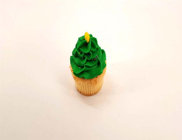 Christmas Tree Cupcake